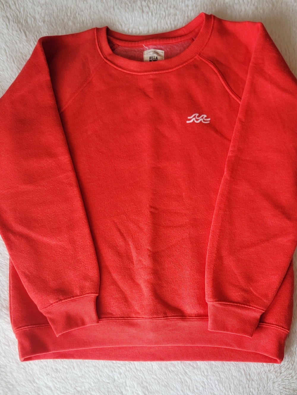 Billabong Women's Medium Red Crewneck Sweatshirt